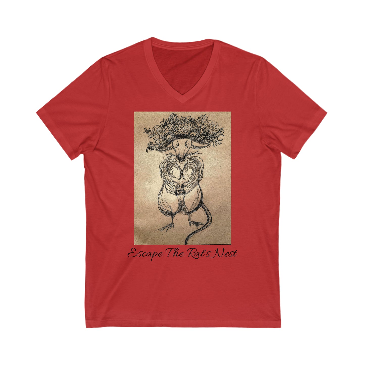 Escape The Rat's Nest Unisex Jersey Short Sleeve V-Neck Tee