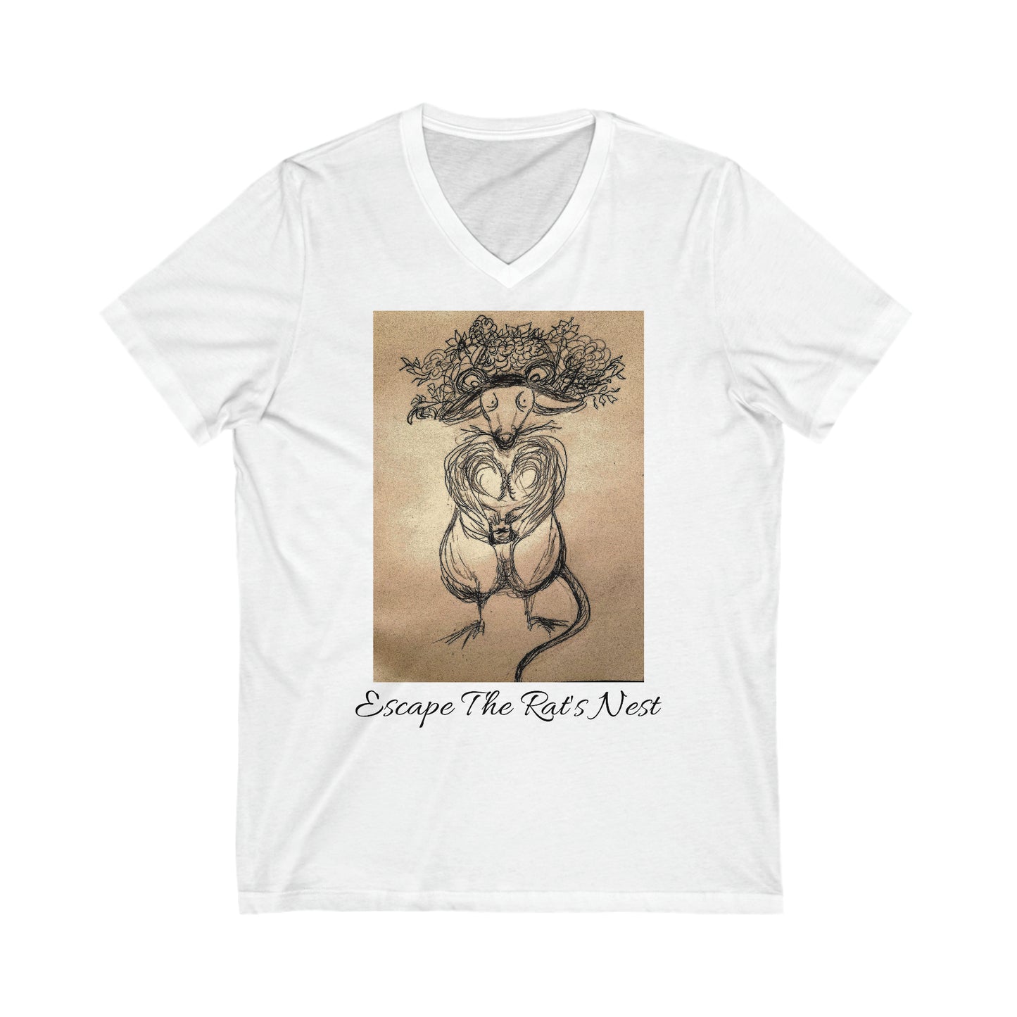 Escape The Rat's Nest Unisex Jersey Short Sleeve V-Neck Tee