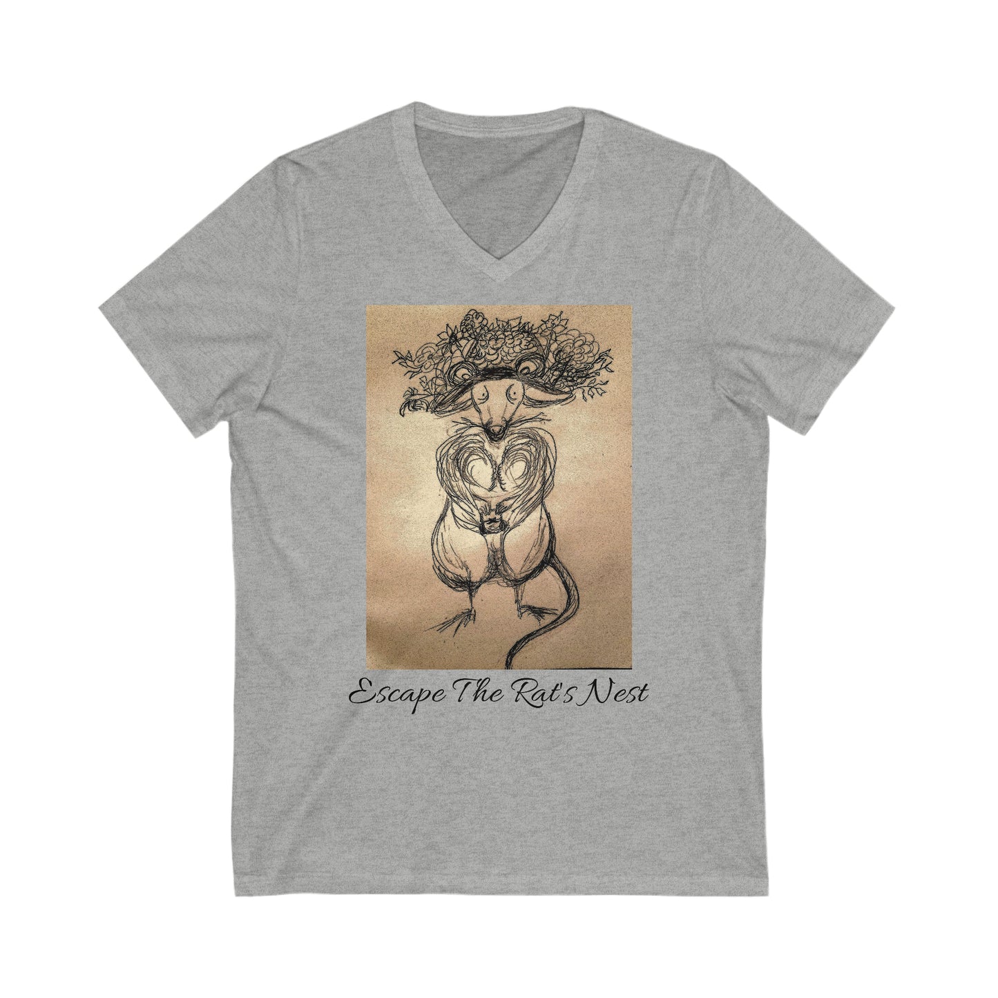 Escape The Rat's Nest Unisex Jersey Short Sleeve V-Neck Tee