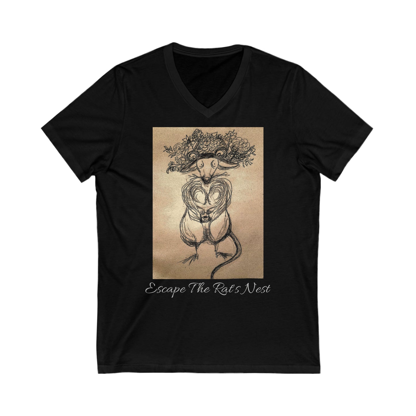 Escape The Rat's Nest Unisex Jersey Short Sleeve V-Neck Tee