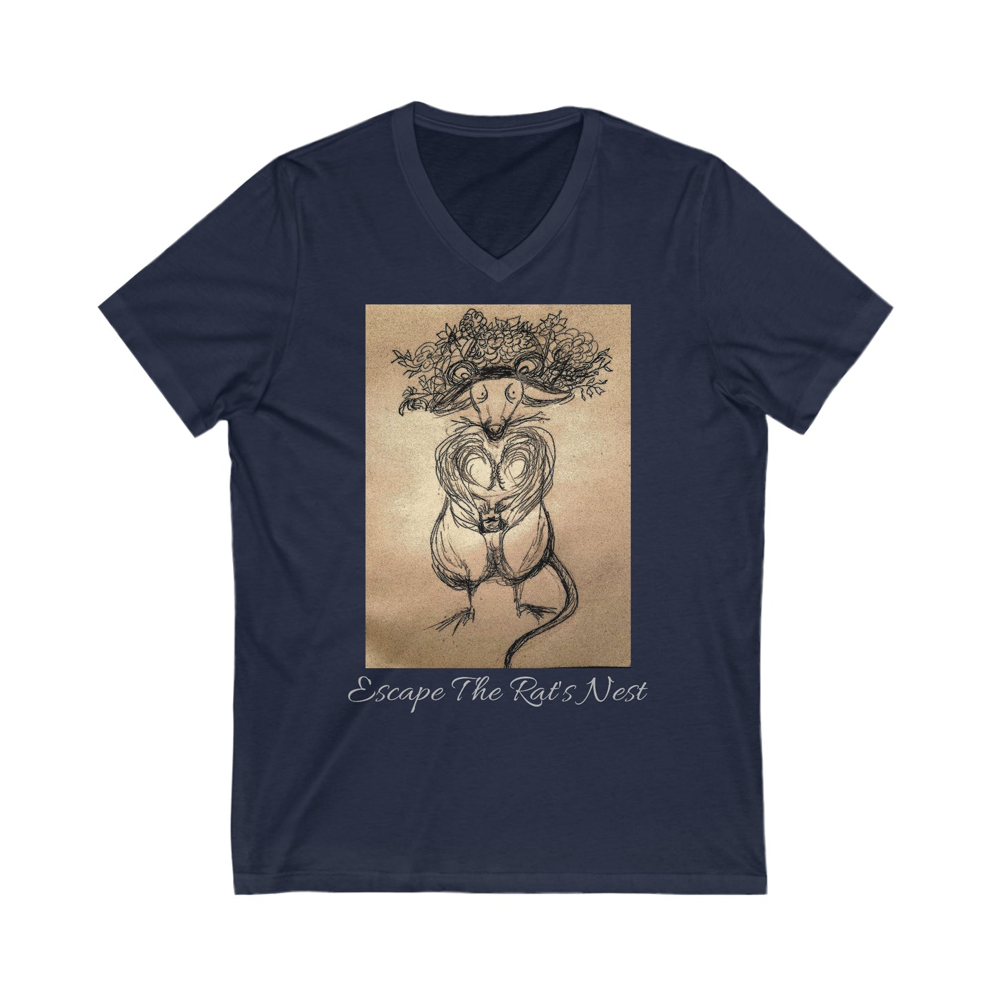 Escape The Rat's Nest Unisex Jersey Short Sleeve V-Neck Tee