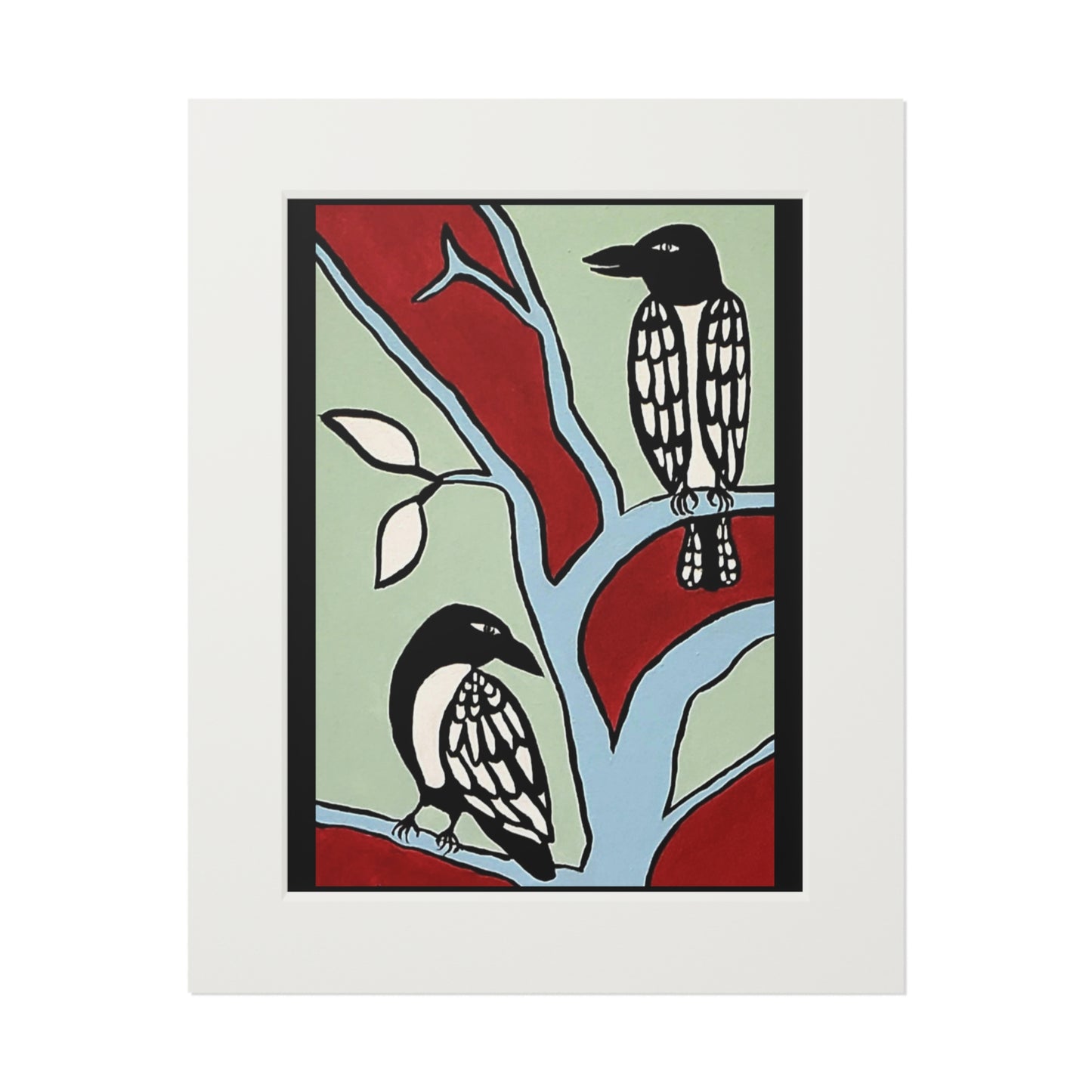 Birds Fine Art Prints (Passepartout Paper Frame)