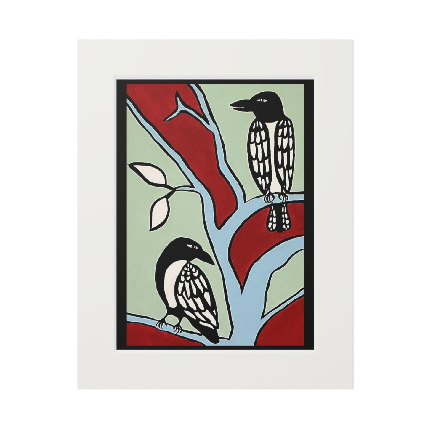 Birds Fine Art Prints (Passepartout Paper Frame)